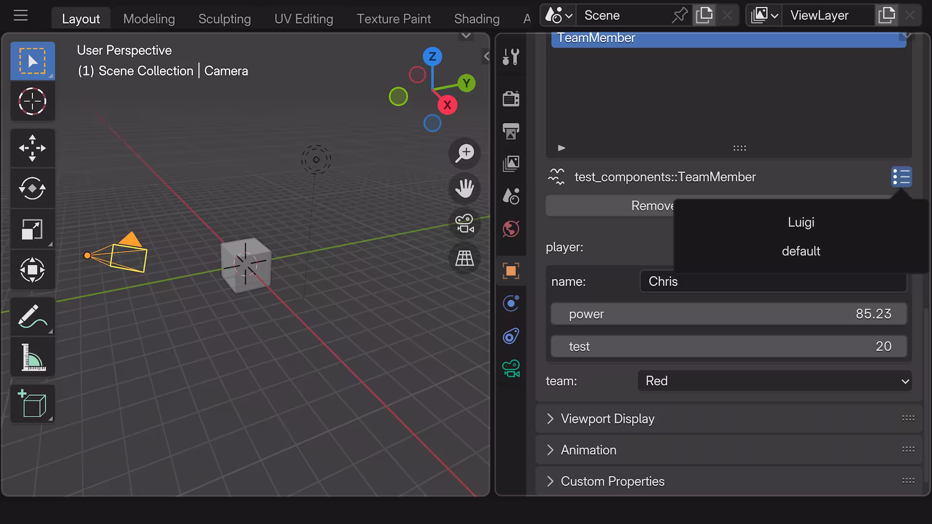 defaults and presets